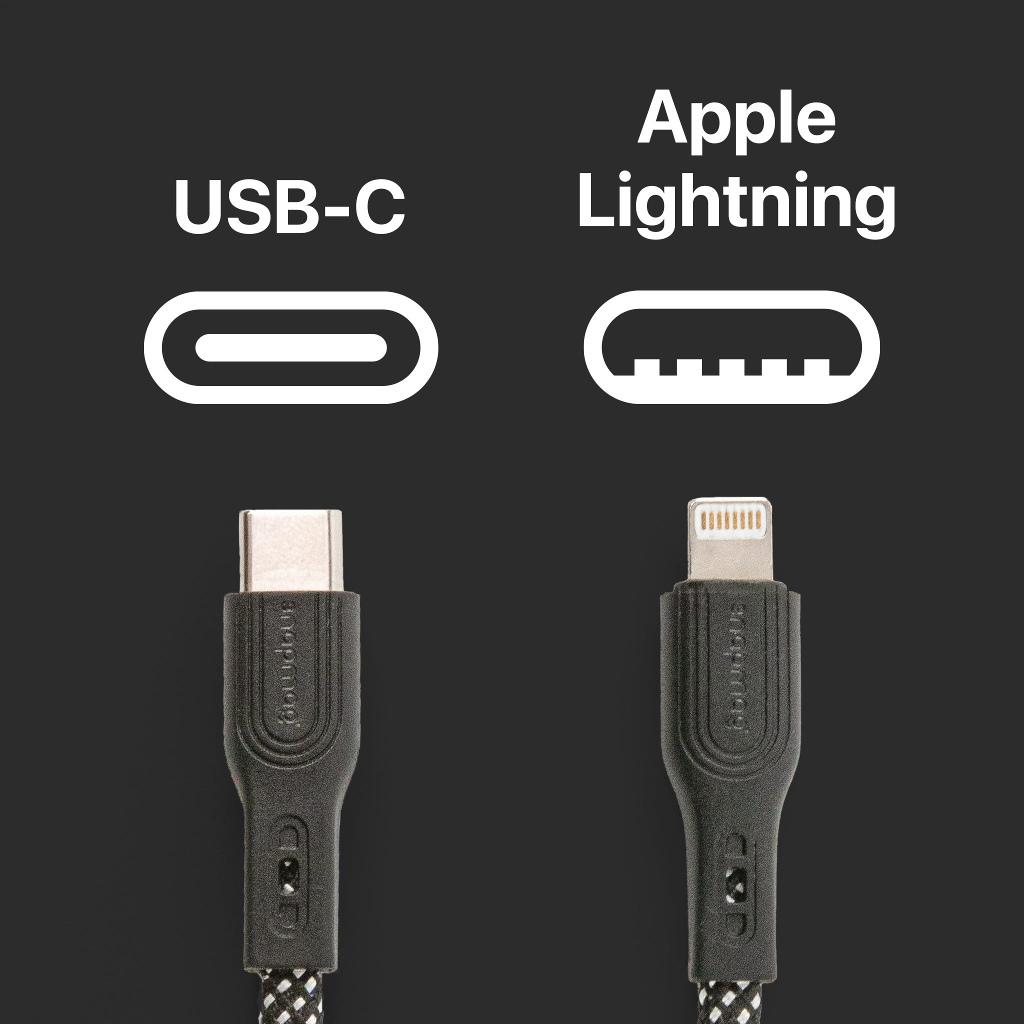 High-Speed Magnetisches USB-C - Lightning Kabel 1.0m | Bis iPhone 14 - snapmag