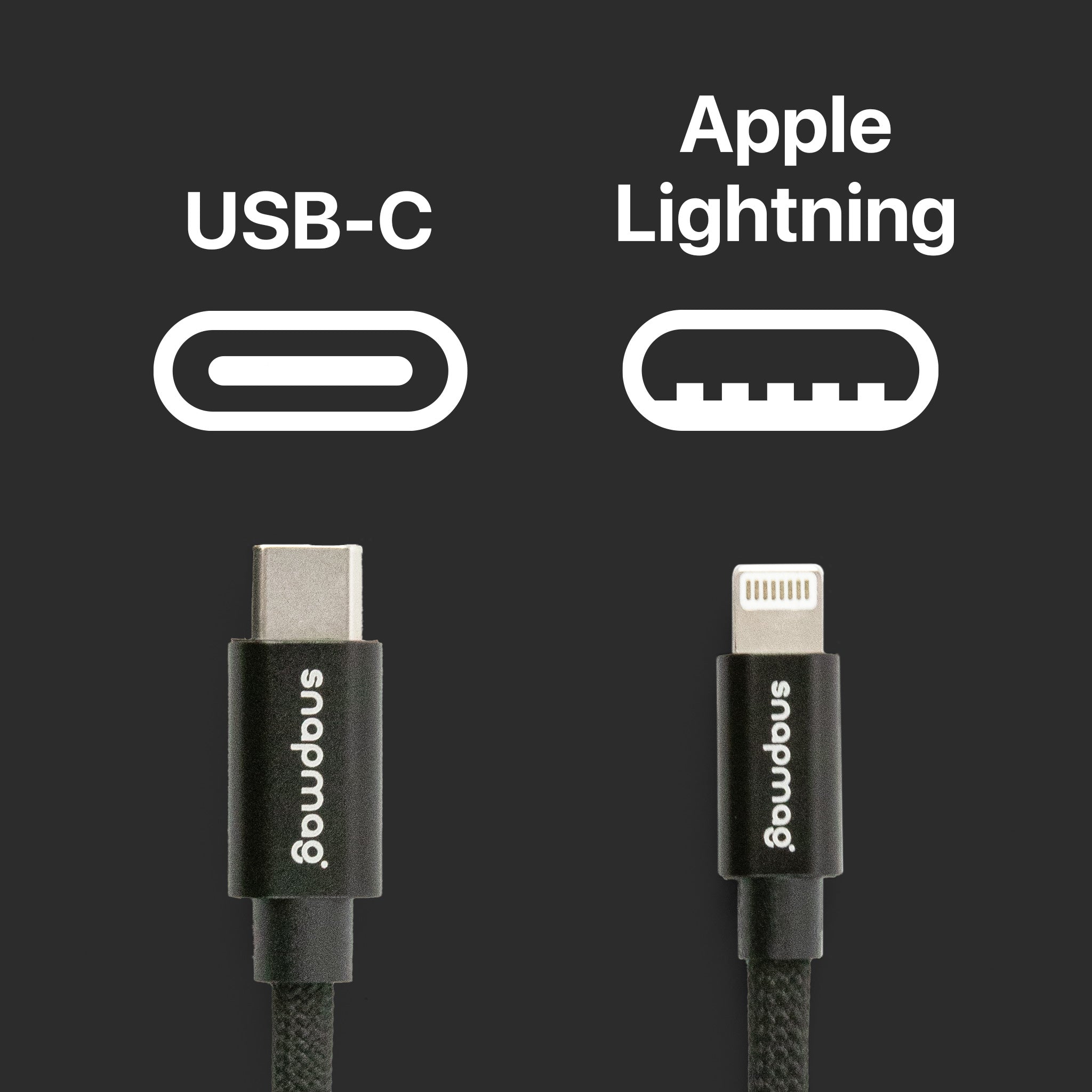 USB-C to Lightning | Alle Apple Lightning Geräte | 1.5 m | BLACK EDITION