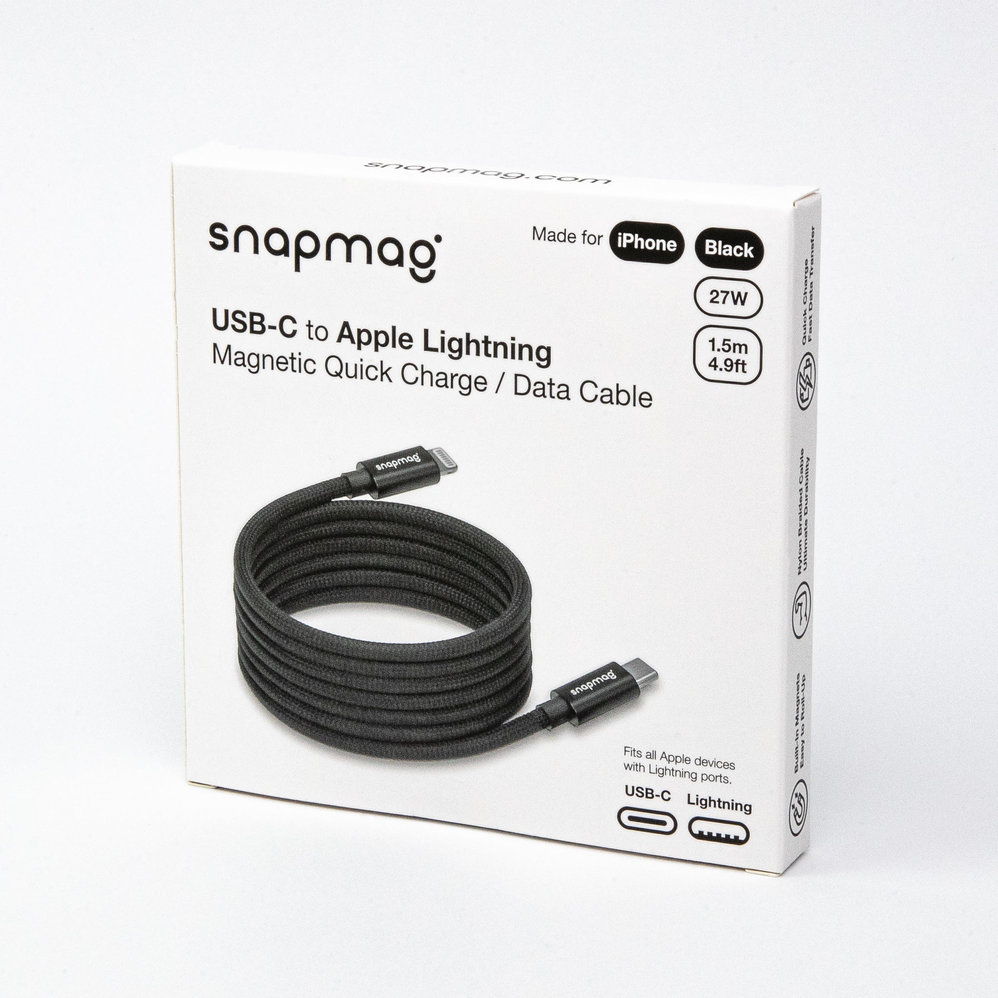 USB-C to Lightning | Alle Apple Lightning Geräte | 1.5 m | BLACK EDITION