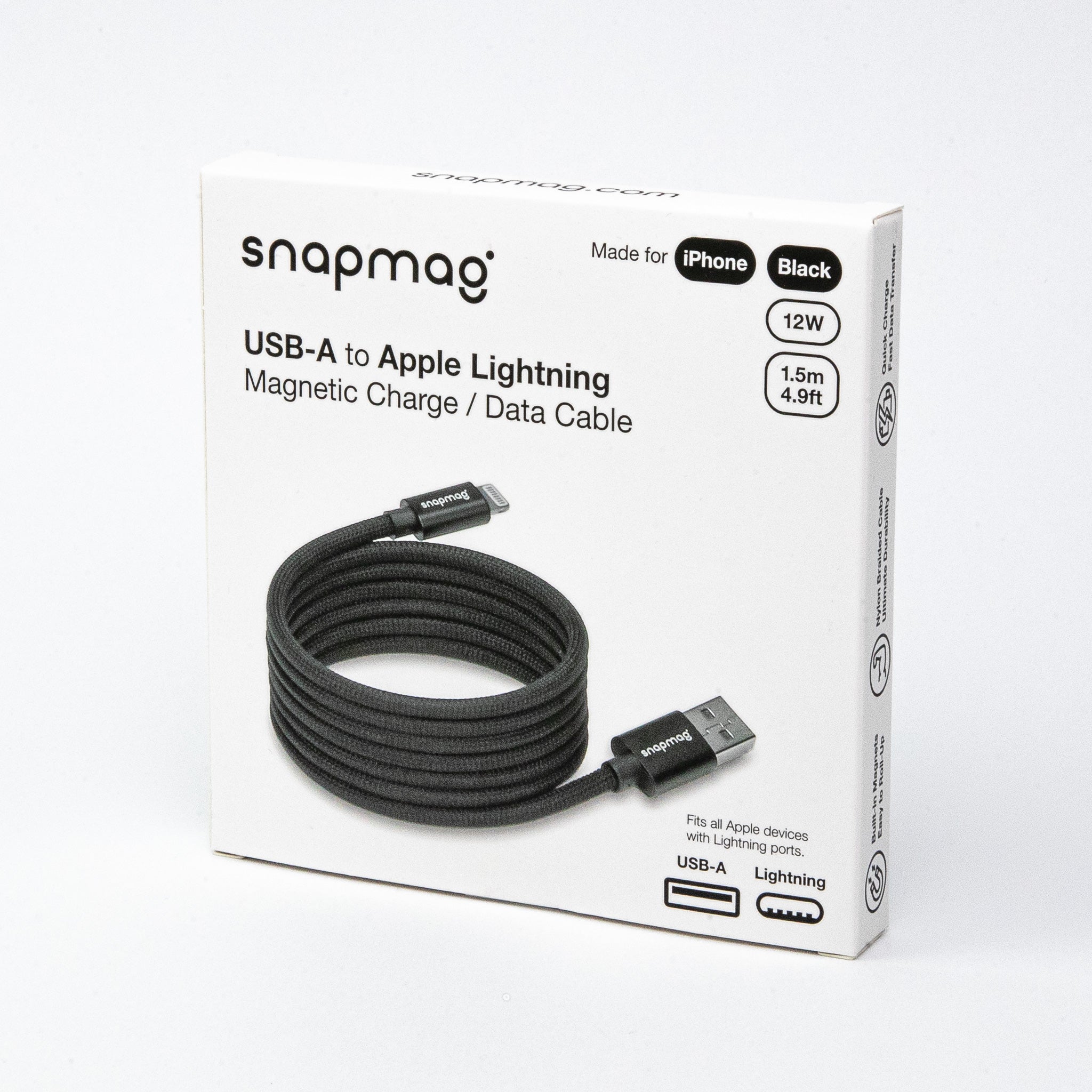 USB-A to Lightning | Alle Apple Lightning Geräte | 1.5 m | BLACK EDITION